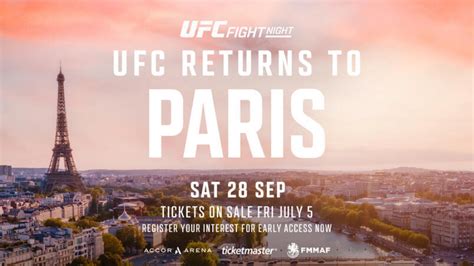 Ufc Paris 2024 Billetterie Roland Marla Shannon