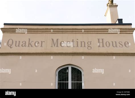 Quaker Meeting House Sign Stock Photo Alamy