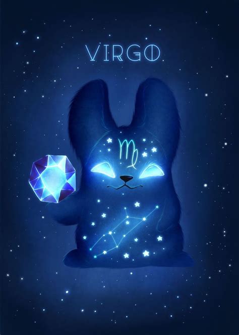 Virgo Zodiac Monster Poster Picture Metal Print Paint By Zuzana