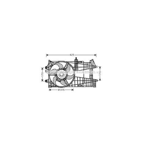 Ventilateur Refroidissement Moteur AVA QUALITY COOLING FT7519