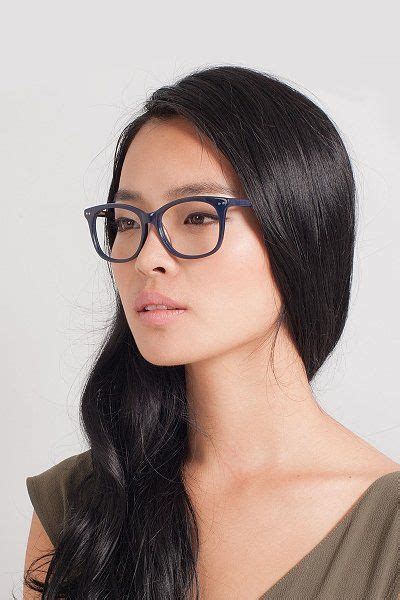 Brittany Cat Eye Navy Glasses For Women Eyebuydirect Black Women Fashion Stylish Glasses