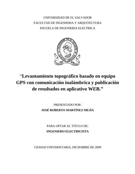 PDF Levantamiento topográfico basado en equipo GPS con DOKUMEN TIPS