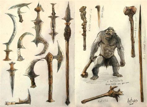 Orc and Weapons by Artigas on DeviantArt