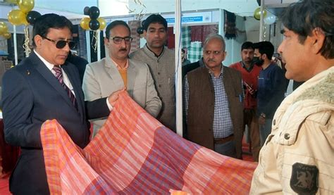 Director Handicrafts And Handloom Vikas Gupta During District Handloom