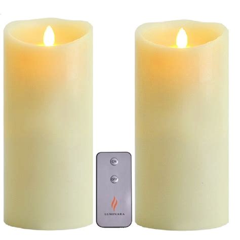 Luminara Ivory Flameless Vanilla Scented Led Candle 9 Moving Flicker With Timer Ebay