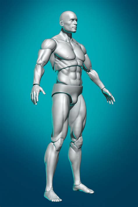 Articulated Action Figure 3D model 3D printable | CGTrader