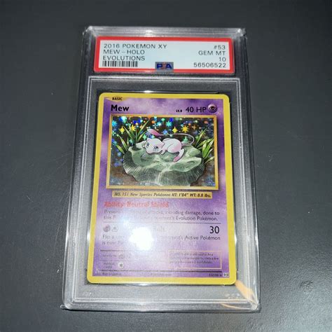 Mavin Pokemon Evolutions Xy Mew Holo Psa Gem Mint