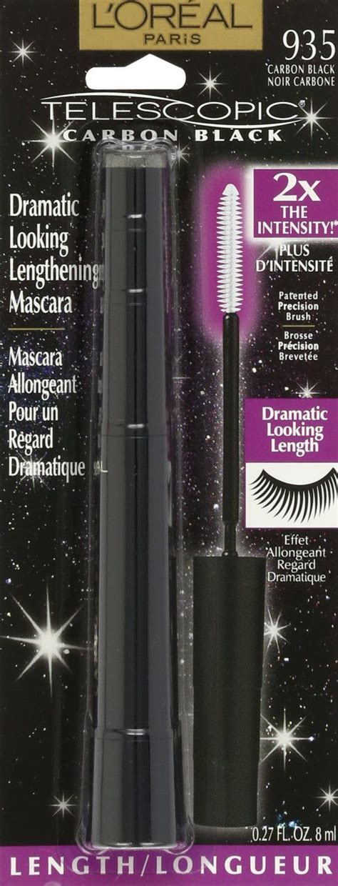 Loreal Paris Makeup Telescopic Original Lengthening Mascara Carbon Black 027 Fl Oz Pack Of