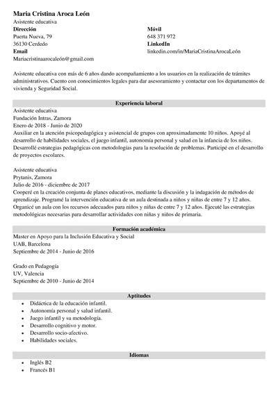 20 Plantillas De Cv En Word Gratis Para Descargar 2024