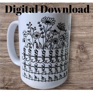 For Fuck Sakes Hidden Message Mug Wrap Etsy