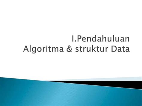 PDF Algoritma Struktur Data Pendahuluan DOKUMEN TIPS