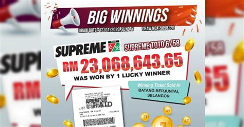 Accident Survivor Wins Rm23 Million Sports Toto Jackpot New Straits Times