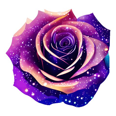 Large Full Open Purple Rose Galaxy Glitter Sparkly 5d 4k · Creative Fabrica