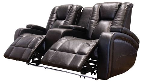 Top Of Panther Fire Leather Dual Power Reclining Sofas