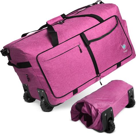 Bago Rolling Duffle Bag With Wheels 27 80l Foldable Weekender Bag Waterproof