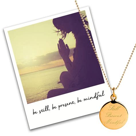 Still Present Mindful Necklace Yoga Mindfulness Meditation