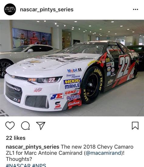 New Camaro ZL1 for NASCAR Pintys Series : r/NASCAR