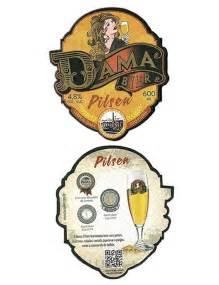 BOLACHA CERVEJA DAMA BIER STOUT BRASIL IRREGULAR 9 X 10 CM