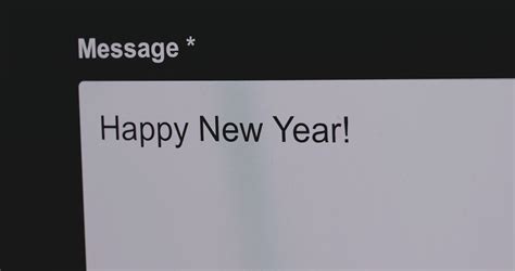 Close Up View Happy New Year Text Message Stock Footage Sbv 348761619