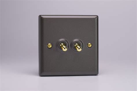 Varilight Vogue Slate Grey Gang A Or Way Toggle Switch