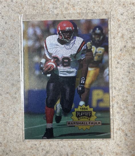 Marshall Faulk Playoff Rookie Rc Card Hof Ebay