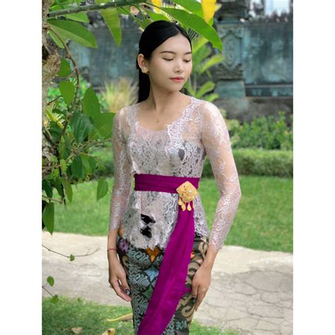 Jual Kebaya Metalik Size S M L Xl Shopee Indonesia