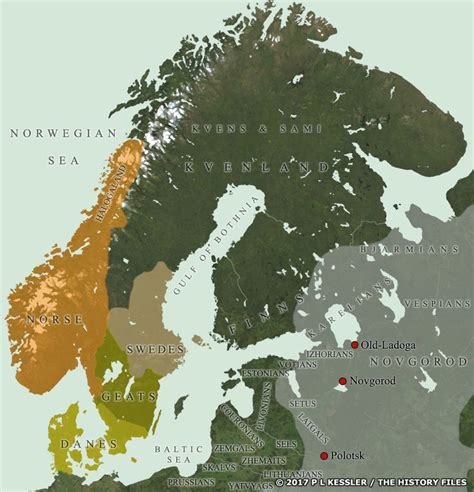 Map Of Scandinavia Ad 1000 Scandinavia Norway Viking History