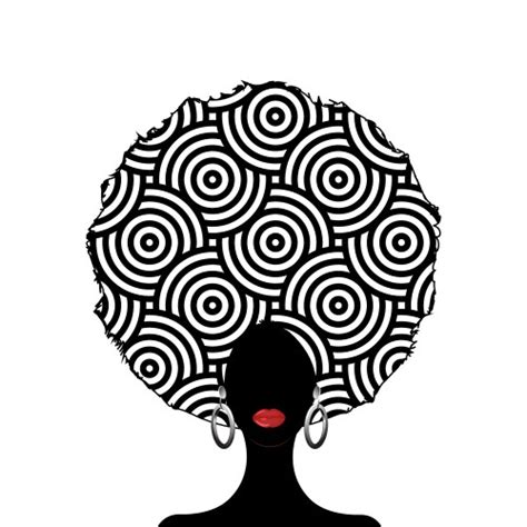 Black Man Portrait With Afro Curly Design Vector Image