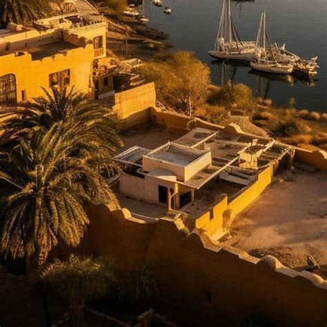 Premium AI Image | a view of the nile at aswan