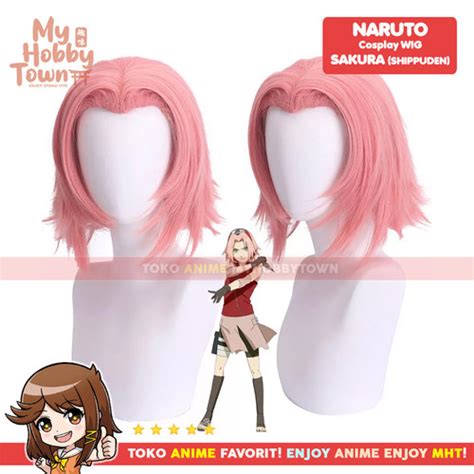 Jual Wig Cosplay Anime Naruto Haruno Sakura Uchiha Shippuuden Rambut