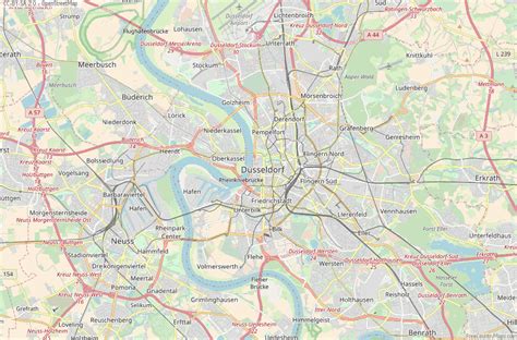 Düsseldorf Map Germany Latitude & Longitude: Free Maps