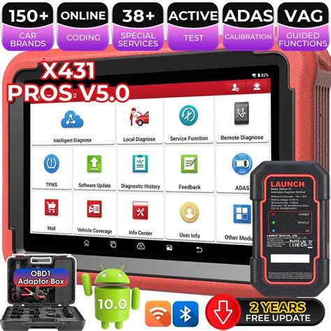 Launch X Pros V Vailse Diagnostic Auto Multimarque Appareil Voiture