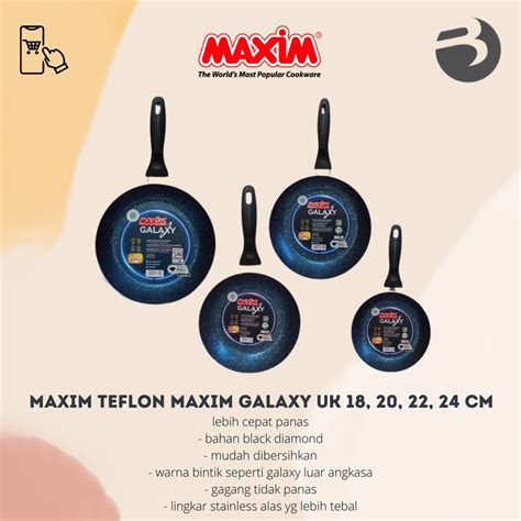 Jual Maxim Teflon Maxim Galaxy Uk 18 20 22 24 Cm Shopee Indonesia