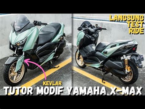 MODIFIKASI YAMAHA XMAX 250 CC HEDON KARBON KEVLAR TEST RIDE YouTube