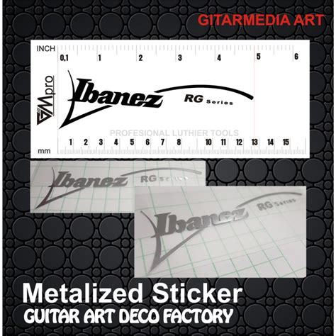 Jual Sticker Logo Headstock Gitar Ibanez Rg Series Shopee Indonesia