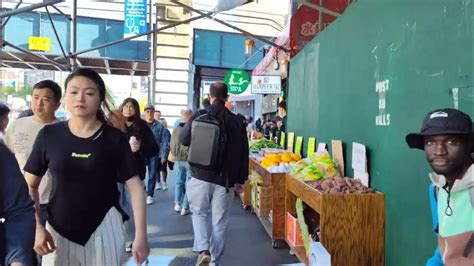 Main St Flushing Market Queens Chinatown Flushing Youtube