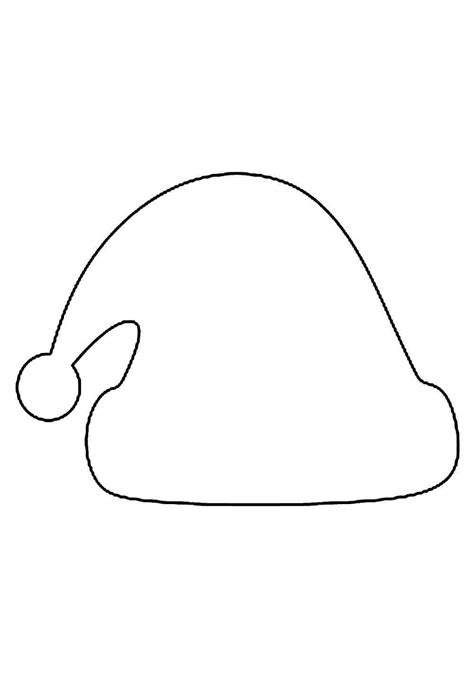 Molde Gorro De Papai Noel Para Imprimir - Moldes de Papai Noel de EVA para Imprimir - Dicas Práticas