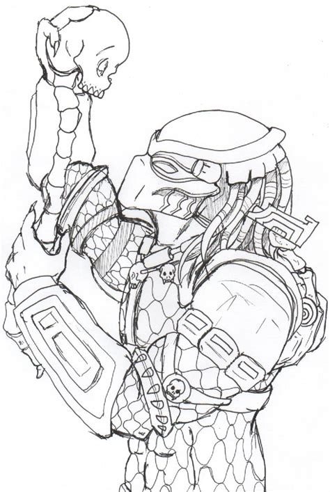 Predator Coloring Page Coloring Home