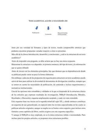 La Estructura Del Texto Acad Mico Pdf