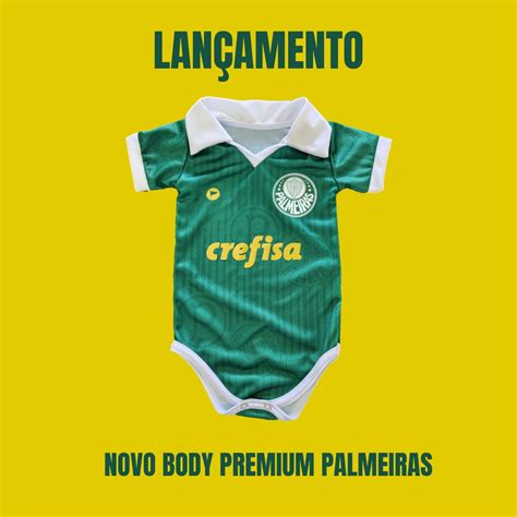 Body Premium Palmeiras Loja Torcida Baby Roupas de Times para Bebês