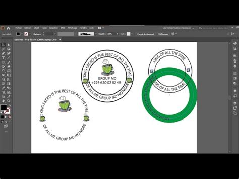 Comment Faire Un Cachet Avec Illustrator YouTube