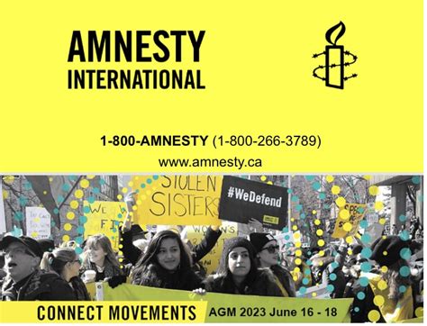 June 16th to 18th: Amnesty International Canada AGM – in Ottawa ...