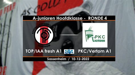 Top Iaa Fresh A Tegen Pkc Vertom A Op Zaterdag December Youtube