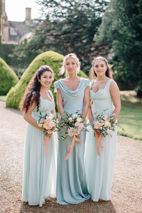 English Garden Wedding With Mediterranean Accents Floral Bridesmaid