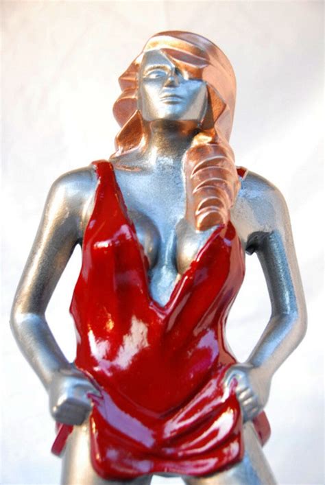 Female Figurine Colorful Sculpture Sexy Woman Fantasy Female Figure