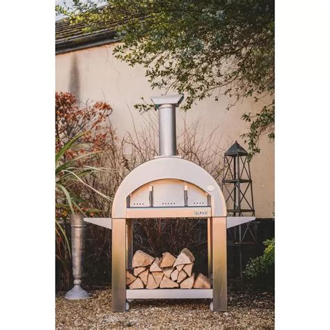 Alpha Pro Grande Wood Fired Pizza Oven Bundle In Anthracite Grey Cov