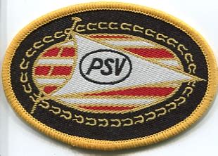 PSV Sew On Woven Oval Badge 8cm x 5.5cm - Jacquard Woven Badge Limited