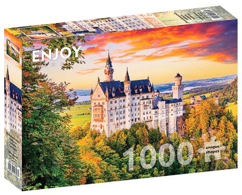 Puzzle Jesień w zamku Neuschwanstein Niemcy 1000 el Enjoy Sklep