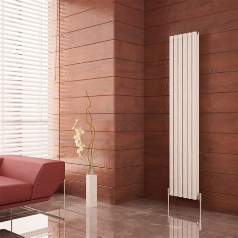 Carisa Tallis Double White Aluminium Vertical Radiators