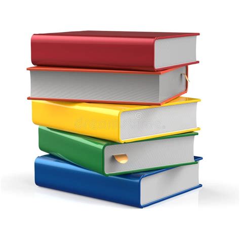 books blank stack covers  colors  stock illustration